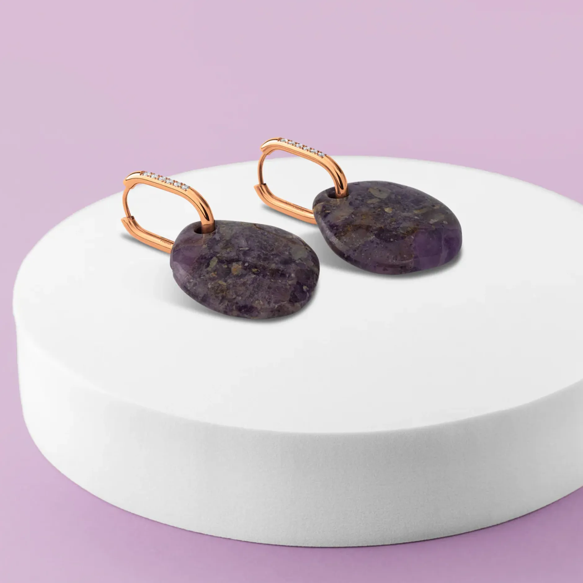 Hot Melano Jewelry Melano Friends & Kosmic Purple Wonder Oorbellen Set