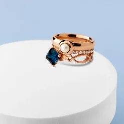New Melano Jewelry Melano Friends & Twisted Frosted Lake Ringen Set