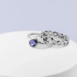 New Melano Jewelry Melano Friends & Twisted Lavender Cloud Ringen Set