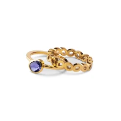 New Melano Jewelry Melano Friends & Twisted Lavender Cloud Ringen Set