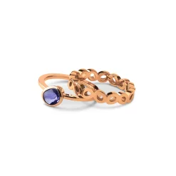 New Melano Jewelry Melano Friends & Twisted Lavender Cloud Ringen Set