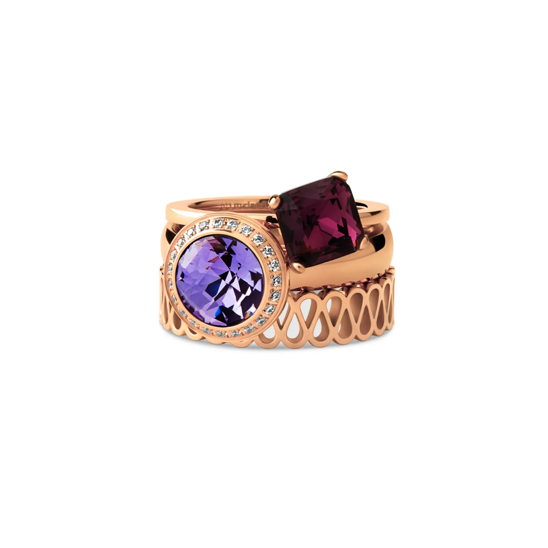 Fashion Melano Jewelry Melano Friends & Twisted Tea Party Ringen Set