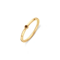 Discount Melano Jewelry Melano Friends Mini CZ Ring Smoked Topaz