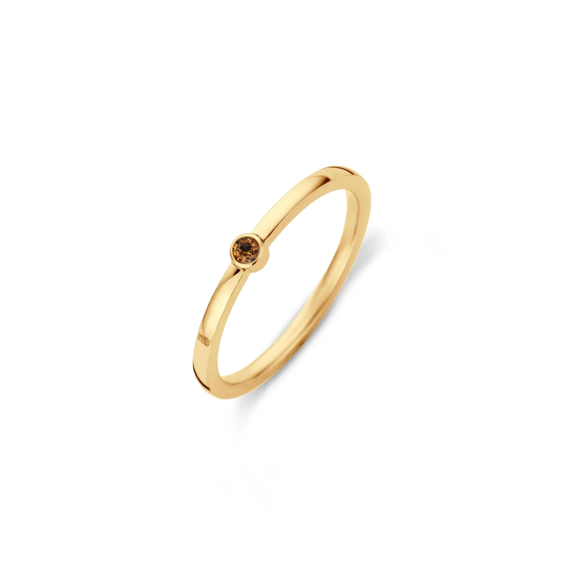 Discount Melano Jewelry Melano Friends Mini CZ Ring Smoked Topaz