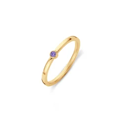 Fashion Melano Jewelry Melano Friends Mini CZ Ring Tanzanite