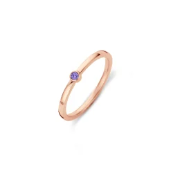 Fashion Melano Jewelry Melano Friends Mini CZ Ring Tanzanite