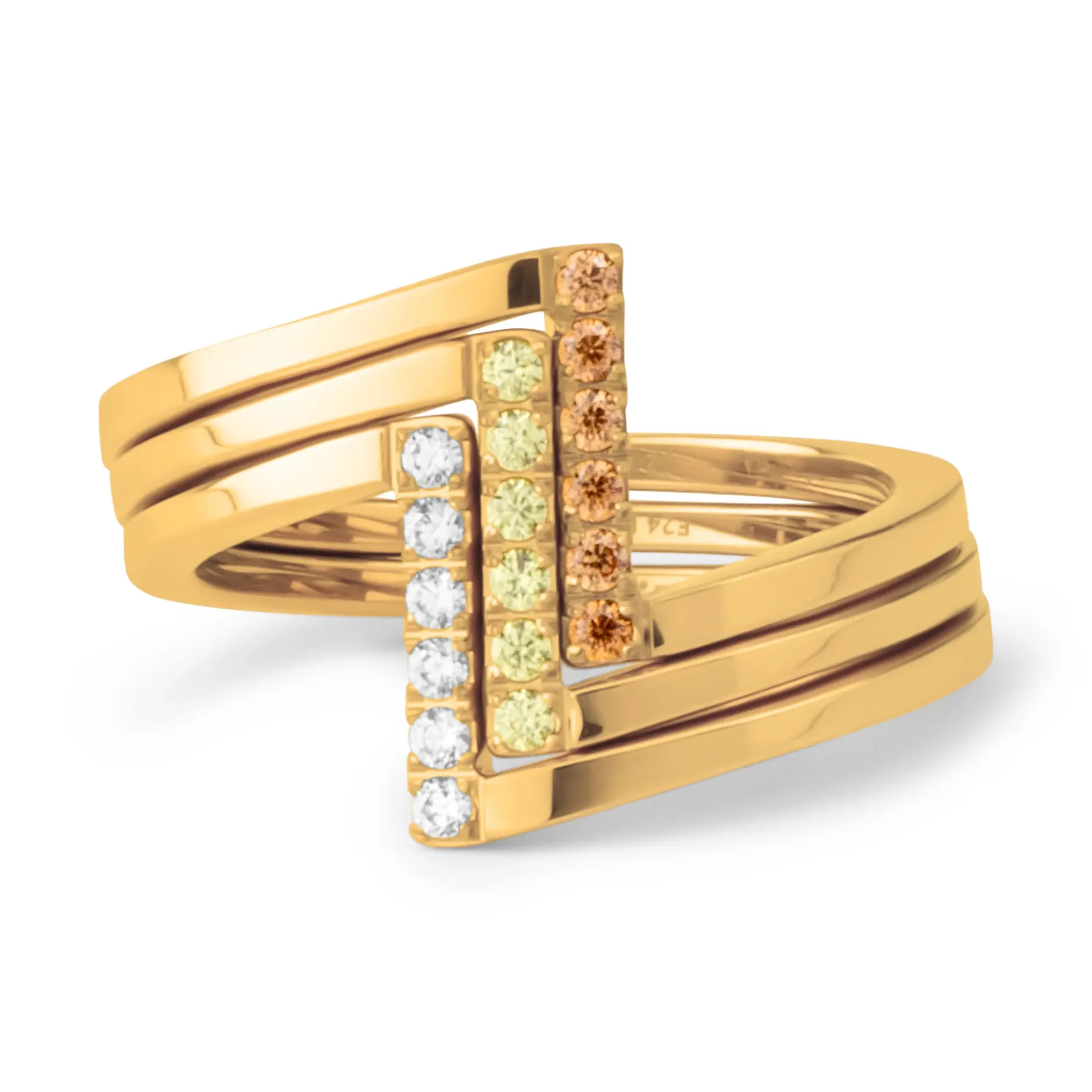 Fashion Melano Jewelry Melano Friends Shining Nature Ringen Set