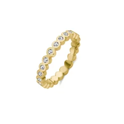 Fashion Melano Jewelry Melano Friends Wave CZ Ring Crystal