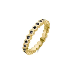 Fashion Melano Jewelry Melano Friends Wave CZ Ring Crystal