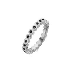 Fashion Melano Jewelry Melano Friends Wave CZ Ring Crystal