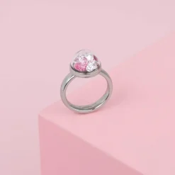 Outlet Melano Jewelry Melano Globe Ring Set Zilverkleurig
