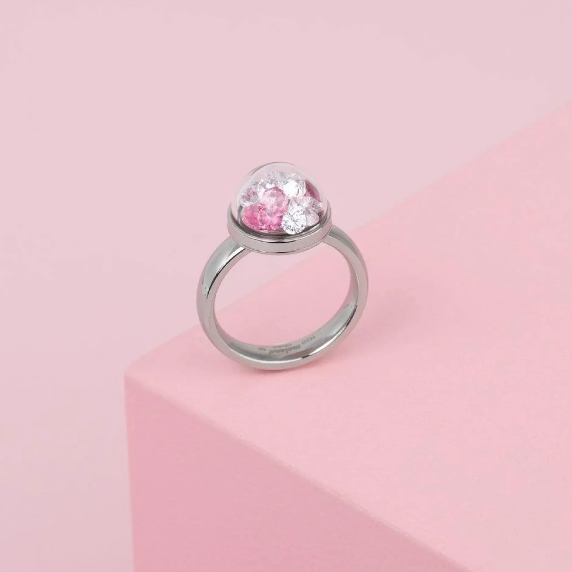 Outlet Melano Jewelry Melano Globe Ring Set Zilverkleurig