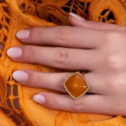Online Melano Jewelry Melano Kosmic Bali Square Gem Steen