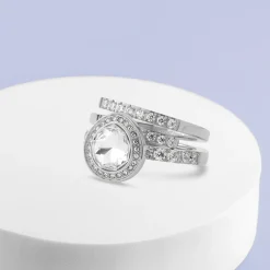 New Melano Jewelry Melano Twisted & Friends Crystal Sleigh Ringen Set
