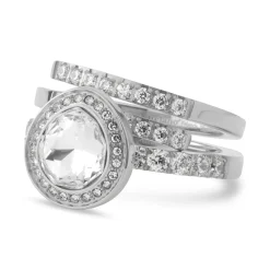 New Melano Jewelry Melano Twisted & Friends Crystal Sleigh Ringen Set