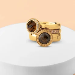 Best Melano Jewelry Melano Twisted & Vivid & Friends Golden Gallery Ringen Set