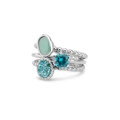New Melano Jewelry Melano Twisted Beachy Glow Ringen Set