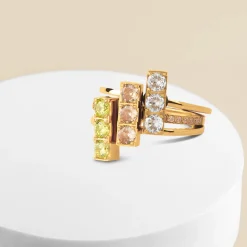 Best Melano Jewelry Melano Twisted Bloomy Sparkle Ringen Set