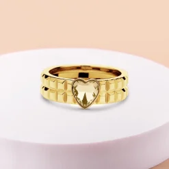 Discount Melano Jewelry Melano Twisted Chocolate Heart Ring Set