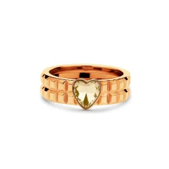 Discount Melano Jewelry Melano Twisted Chocolate Heart Ring Set