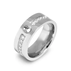 Best Melano Jewelry Melano Twisted Flat Basic CZ Ring