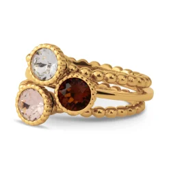 Clearance Melano Jewelry Melano Twisted Frosty Sparkles Ringen Set