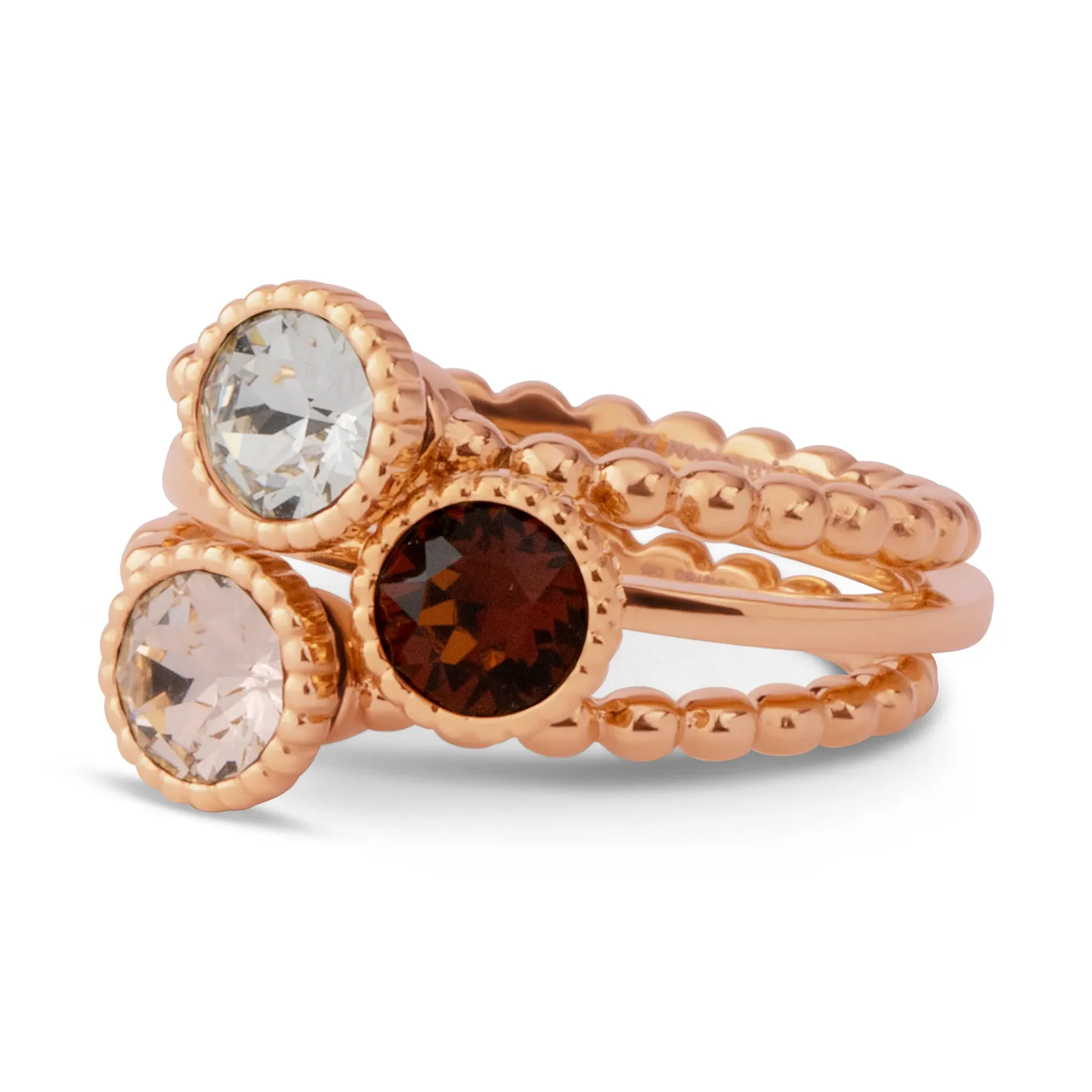 Clearance Melano Jewelry Melano Twisted Frosty Sparkles Ringen Set