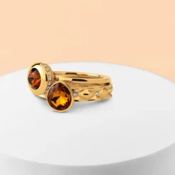 Clearance Melano Jewelry Melano Twisted Hot Cocoa Ringen Set