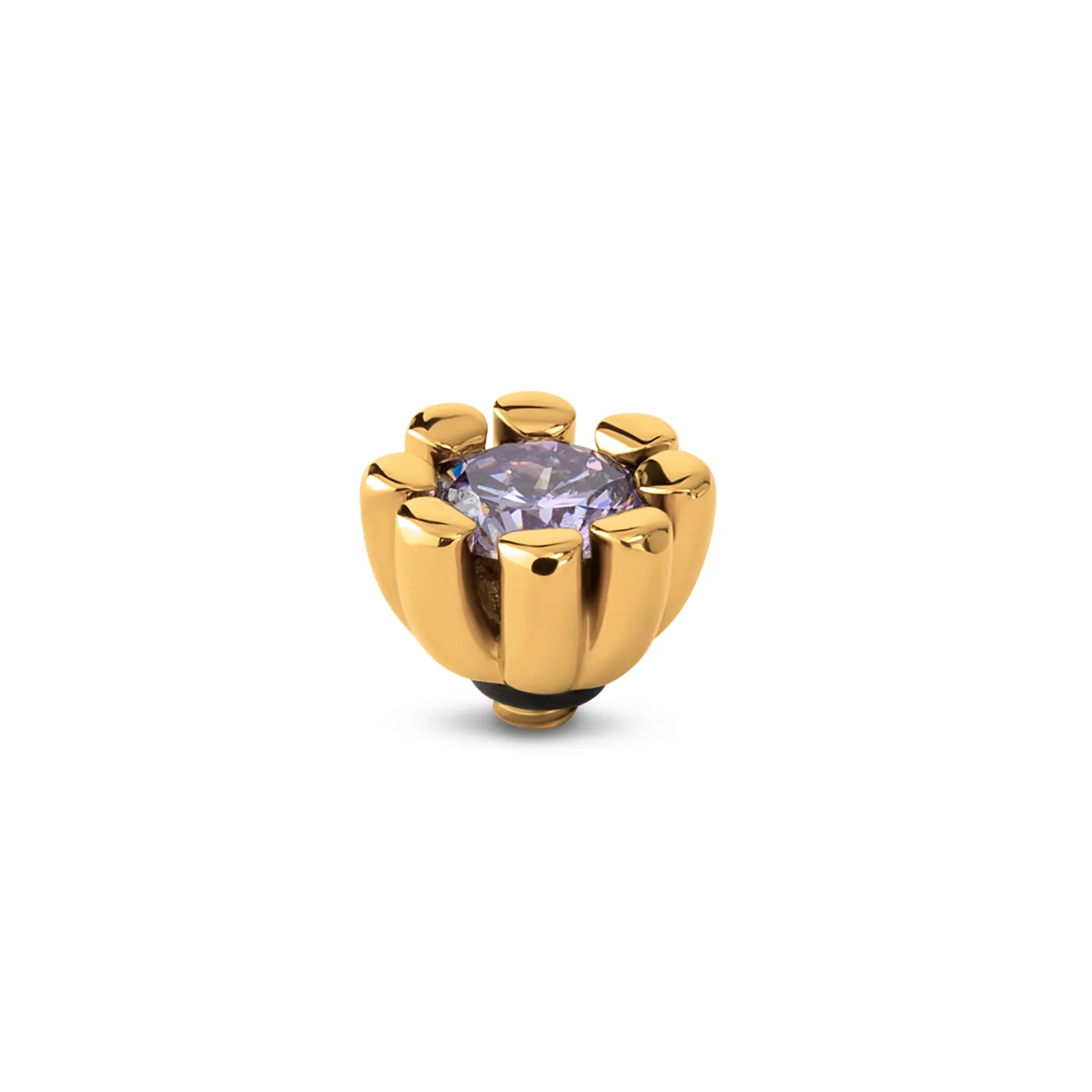 Hot Melano Jewelry Melano Twisted Huggie Steentje