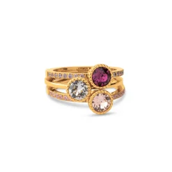 Hot Melano Jewelry Melano Twisted Purple Gleam Ringen Set