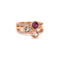 Hot Melano Jewelry Melano Twisted Purple Gleam Ringen Set