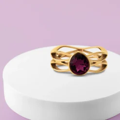 New Melano Jewelry Melano Twisted Purple Rain Ring Set