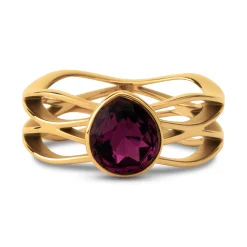 New Melano Jewelry Melano Twisted Purple Rain Ring Set