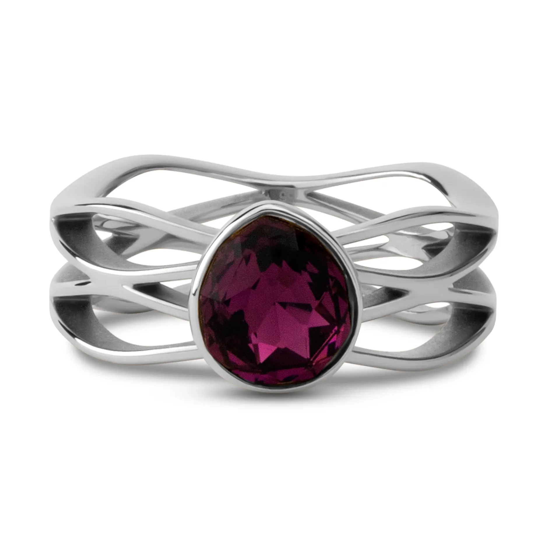 New Melano Jewelry Melano Twisted Purple Rain Ring Set