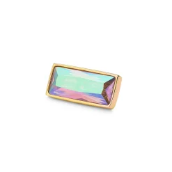 Outlet Melano Jewelry Melano Twisted Rectangle Steentje