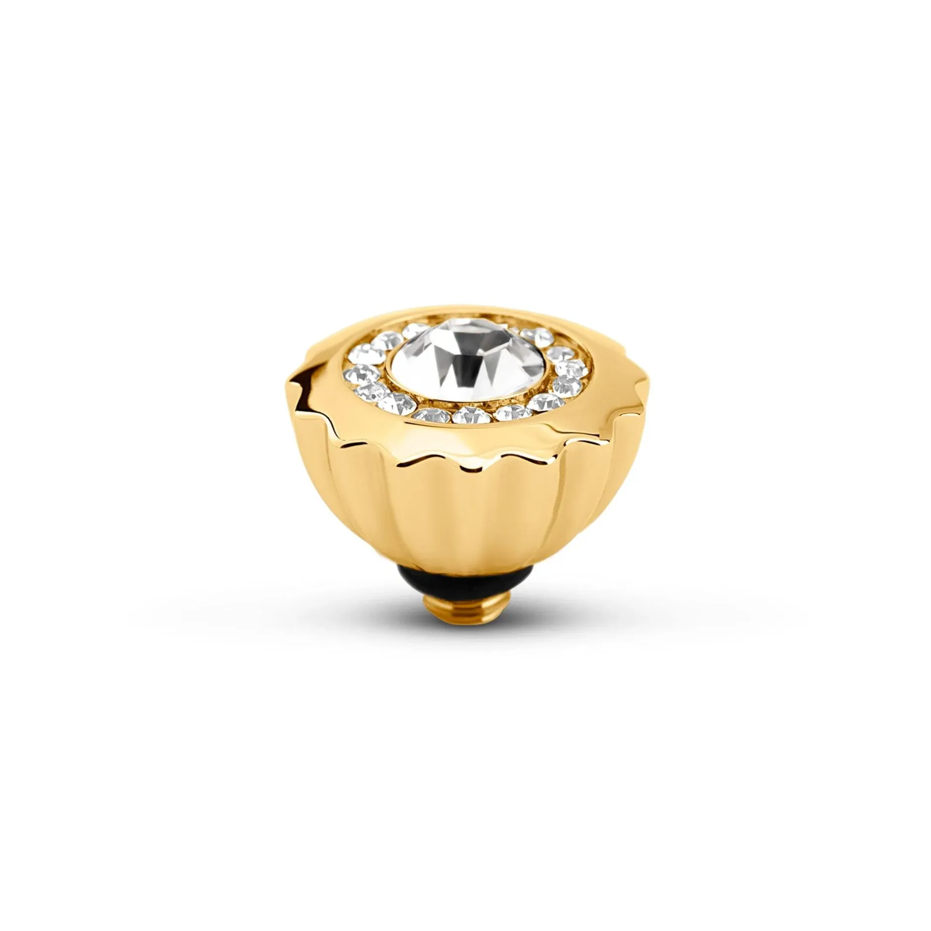 Hot Melano Jewelry Melano Twisted Ribbed CZ Steentje |