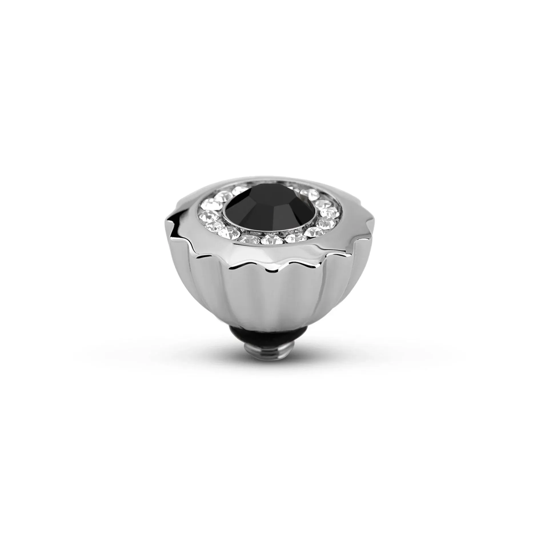 Hot Melano Jewelry Melano Twisted Ribbed CZ Steentje |