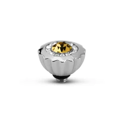 Hot Melano Jewelry Melano Twisted Ribbed CZ Steentje |