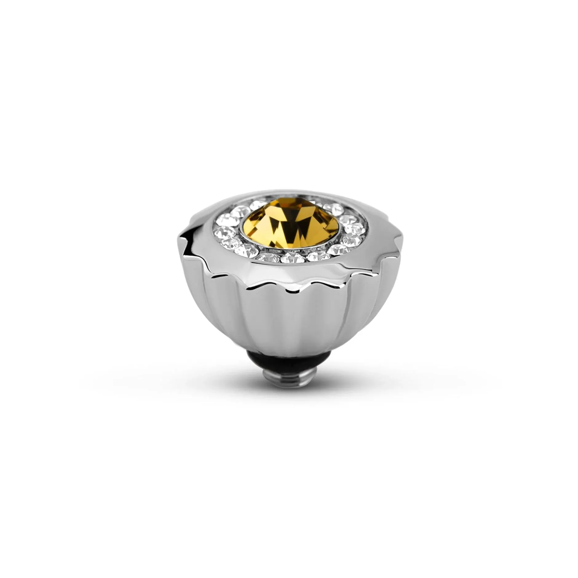 Hot Melano Jewelry Melano Twisted Ribbed CZ Steentje |