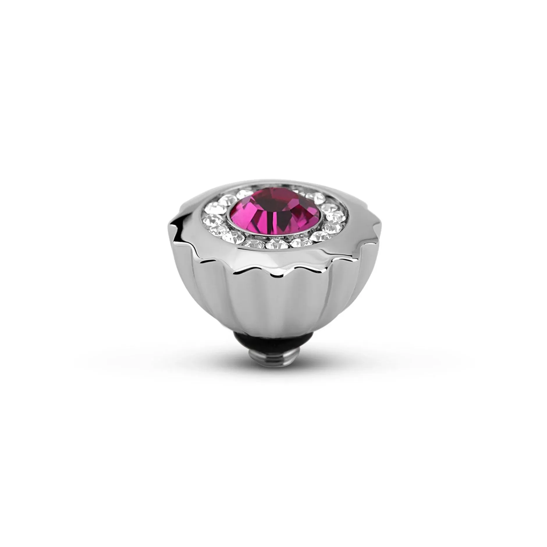 Hot Melano Jewelry Melano Twisted Ribbed CZ Steentje |