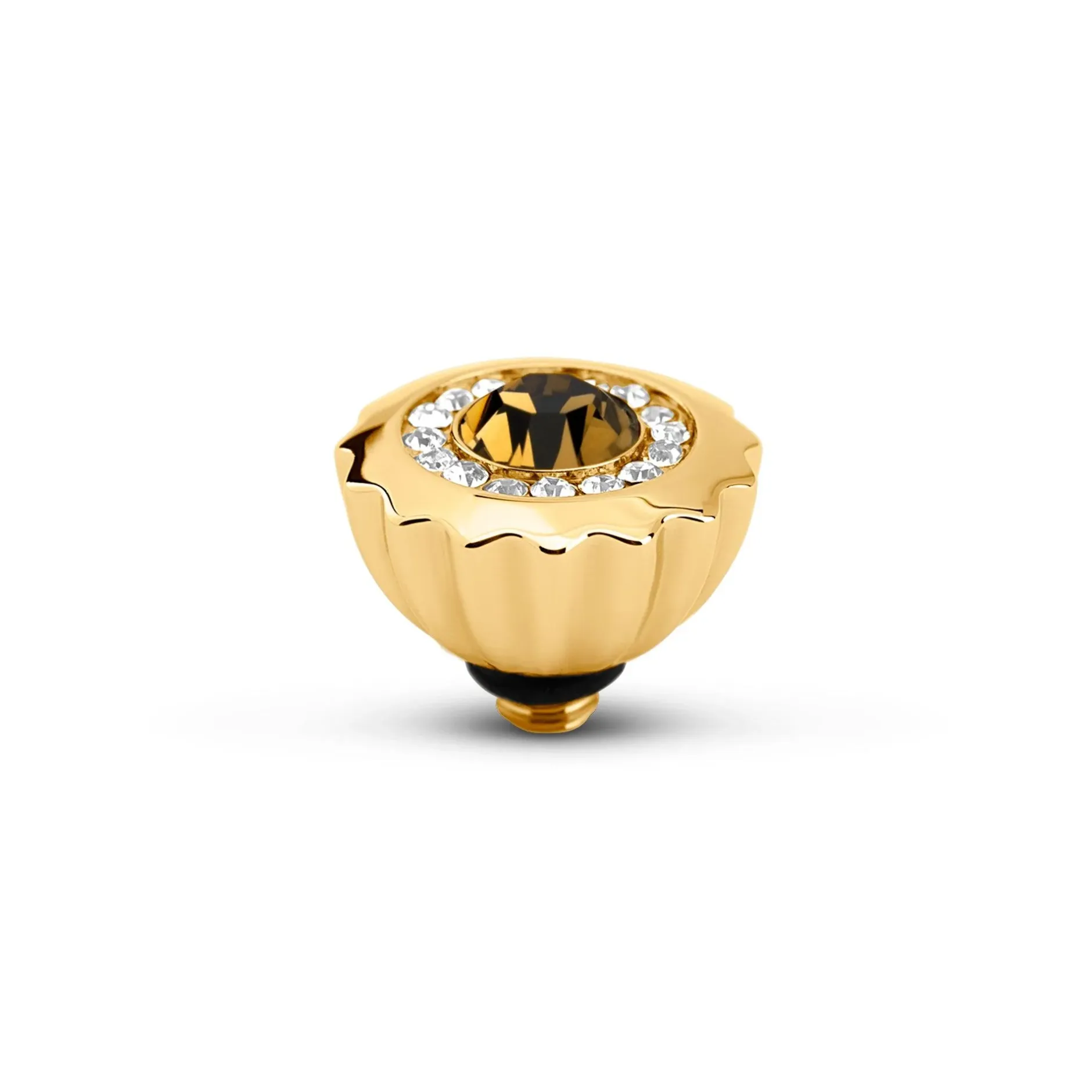Hot Melano Jewelry Melano Twisted Ribbed CZ Steentje |