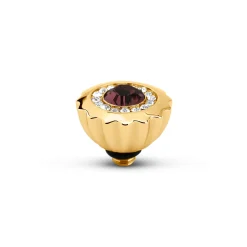 Hot Melano Jewelry Melano Twisted Ribbed CZ Steentje |