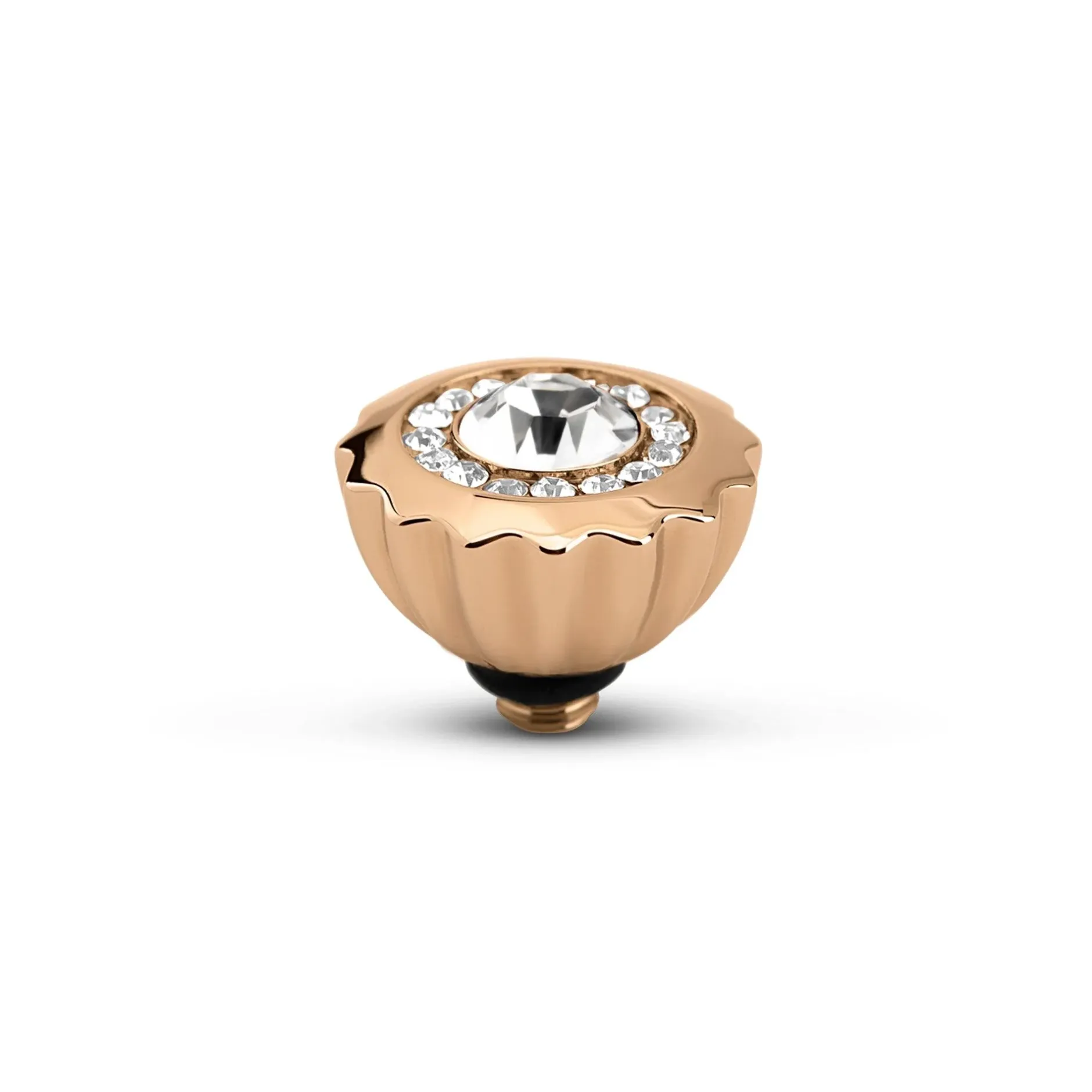 Hot Melano Jewelry Melano Twisted Ribbed CZ Steentje |