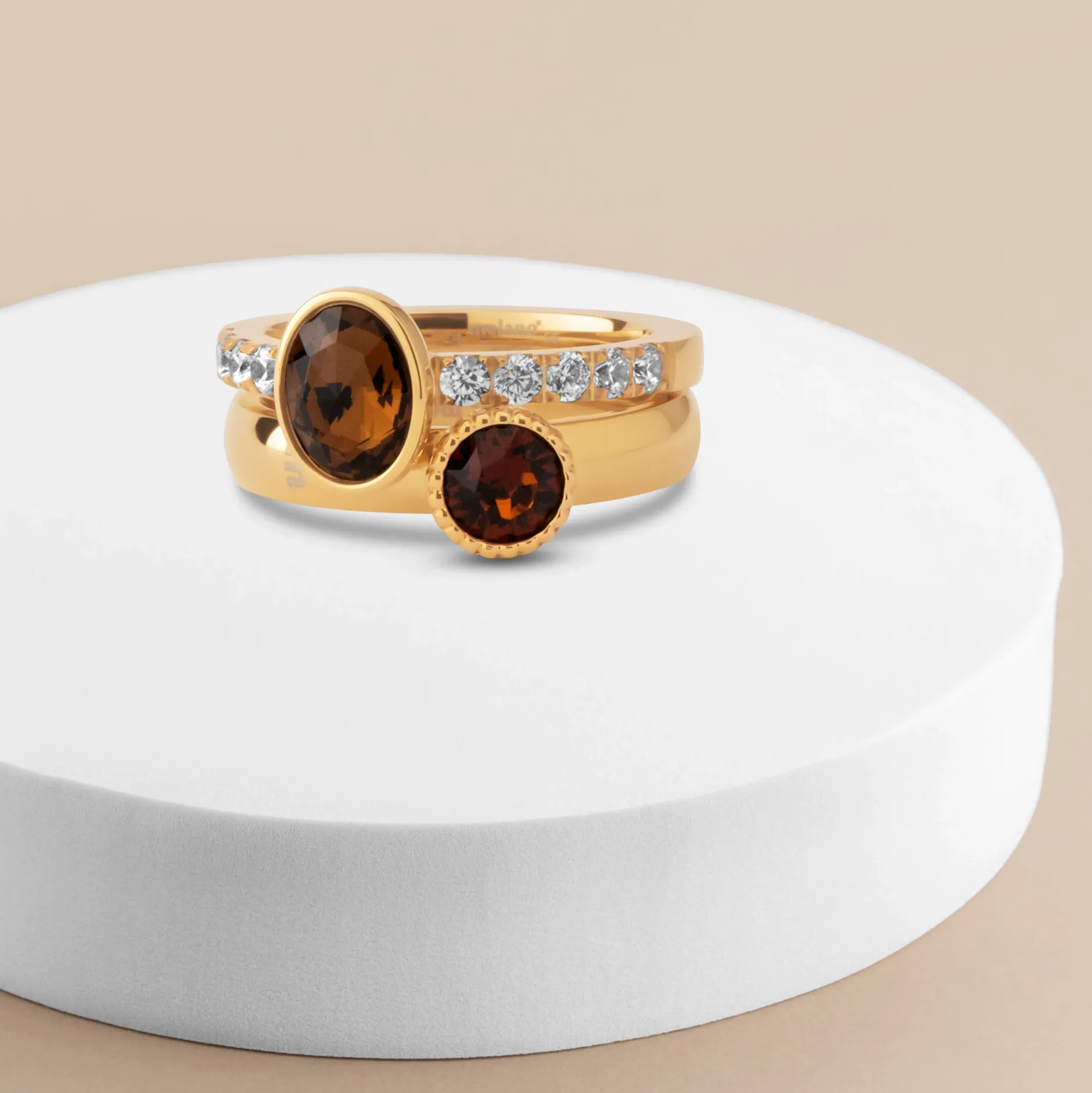 Online Melano Jewelry Melano Twisted Rustic Radiance Ringen Set