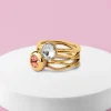 Clearance Melano Jewelry Melano Twisted Shiny Side Ringen Set