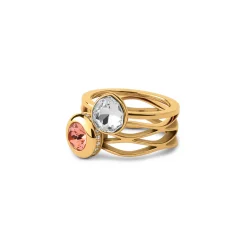 Clearance Melano Jewelry Melano Twisted Shiny Side Ringen Set