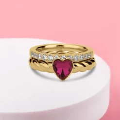 New Melano Jewelry Melano Twisted Sparkling Love Ringen Set