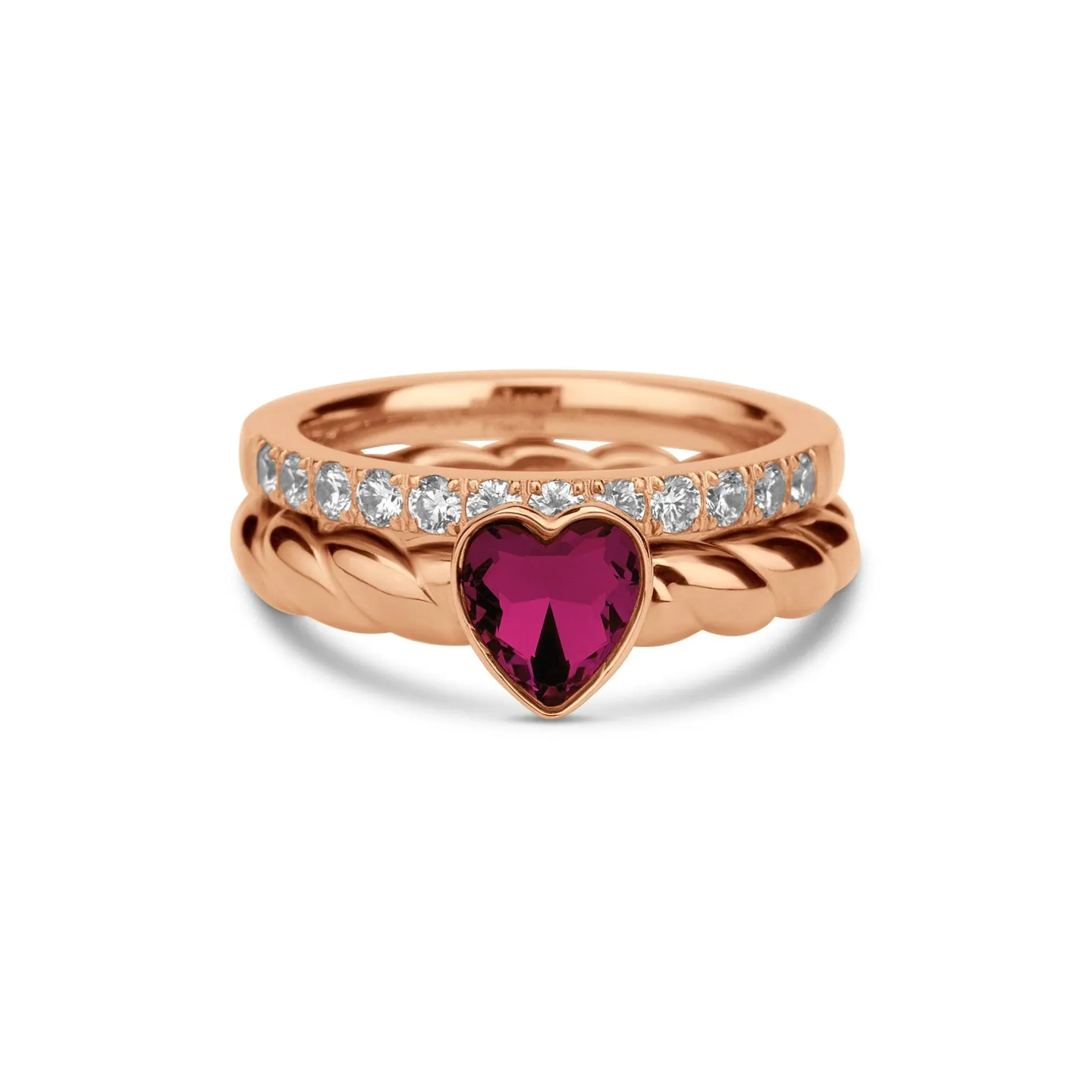 New Melano Jewelry Melano Twisted Sparkling Love Ringen Set