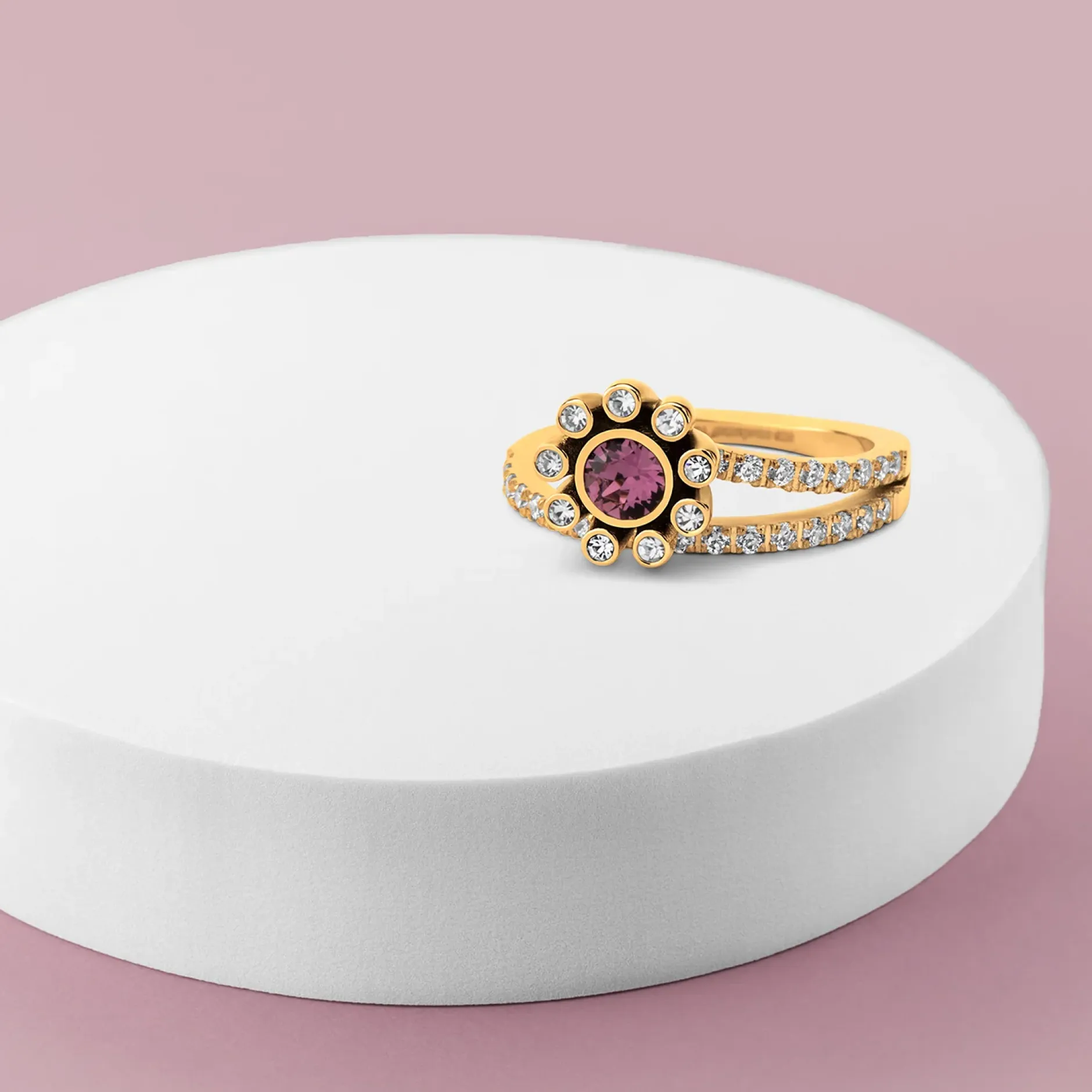 Outlet Melano Jewelry Melano Twisted Sunny Flower Ring Set