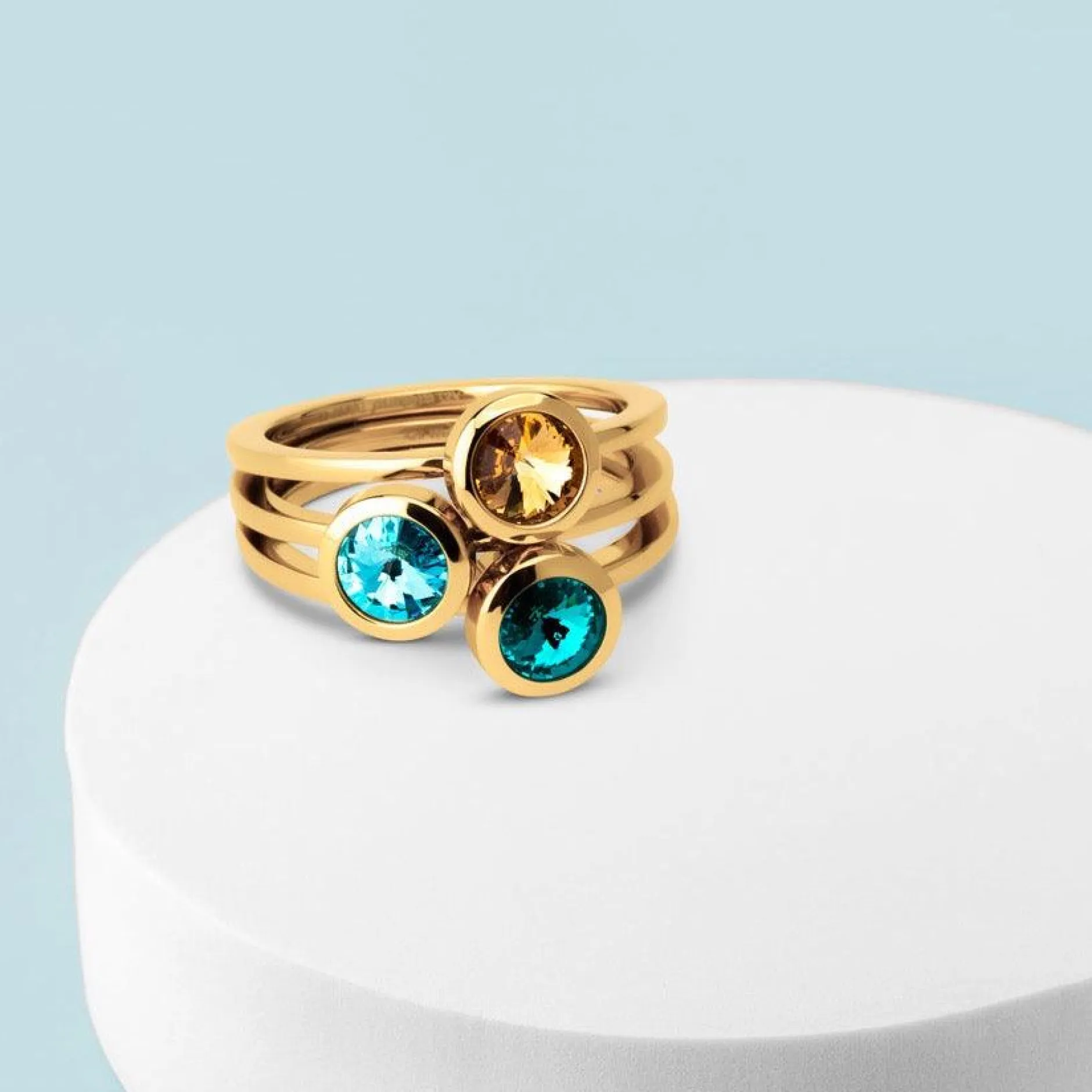Hot Melano Jewelry Melano Twisted Sunshine State Of Mind Ringen Set